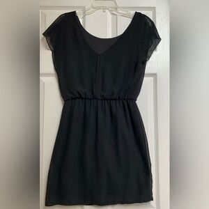 Black Short Sleeve Dress. Size: Small